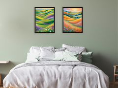 Meadow Landscape - Abstract Painting