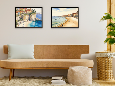 Italian Seaside Resorts in the 1920s - Watercolor