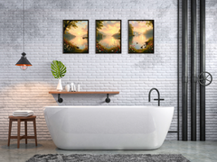 Sonnenuntergang über stillem Wasser - Romantik