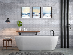 weisse Winterlandschaft - Aquarell